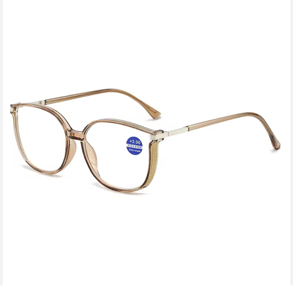 2024 New Anti-blue Reading Glasses Women Fashion Designer Large Frame Reading Glasses High Quality Optical Glasses