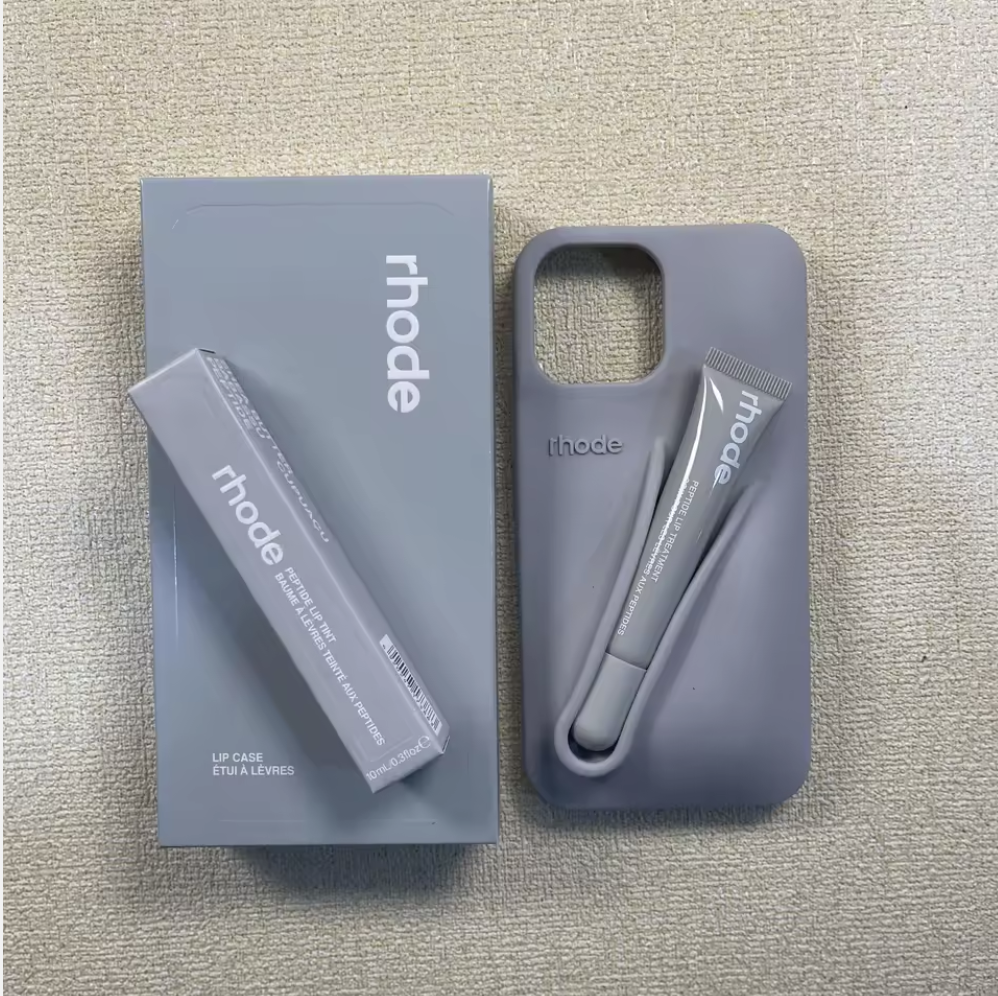 Hot Selling Luxury Shockproof Mobile Phone Cover Lip Gloss Silicone Rhode Phone Case