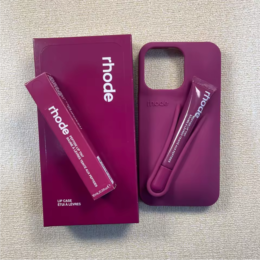 Hot Selling Luxury Shockproof Mobile Phone Cover Lip Gloss Silicone Rhode Phone Case